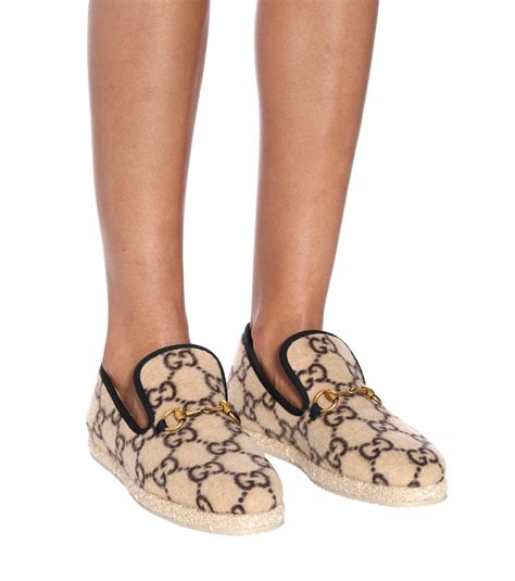 queen gucci loafers|Gucci wool loafer.